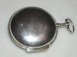 Silver case for an early 19th cent. Dubois & Fils movement (rear view)