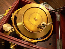 Conservation of a vintage Marine Chronometer - restored Marine Chronometer ball