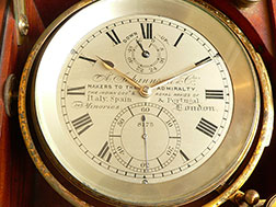 Restored antique Marine Chronometer dial cadran
