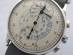 Restoration of a Vintage wristwatch chronograph dial -cadran